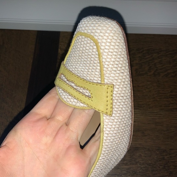 Vintage VALENTINO GARAVANI Raffia Leather Cream Wood Heels Size 41 Authentic - Picture 8 of 16